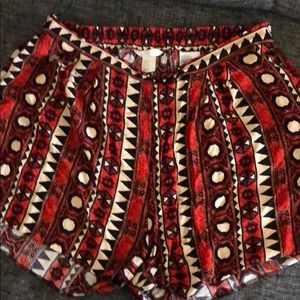 H&M tribal shorts